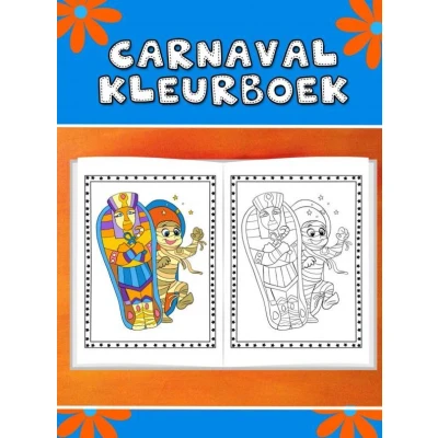 Afbeelding van Leuk carnaval kleurboek voor kinderen