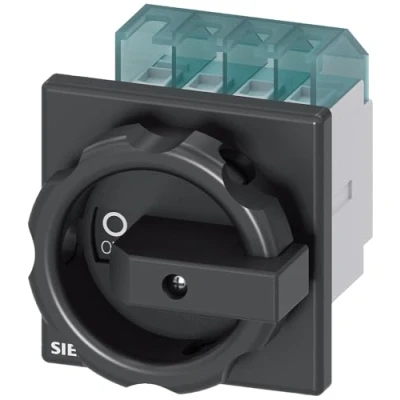 Afbeelding van Siemens 3LD20030TK51 Belastbare scheidingsschakelaar Zwart 3 polig 6 mm² 16 A 690 V/AC