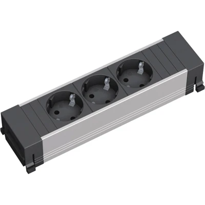 Afbeelding van Bachmann, Stekkerdoos, SPANNINGSFRAME 3xUTE (3 x, CEE 7/5, 7/3, 0.10 m)