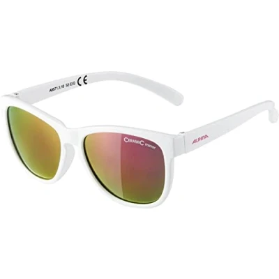 Afbeelding van ALPINA Unisex Kinderen, LUZY Zonnebril, white gloss/pink, One Size