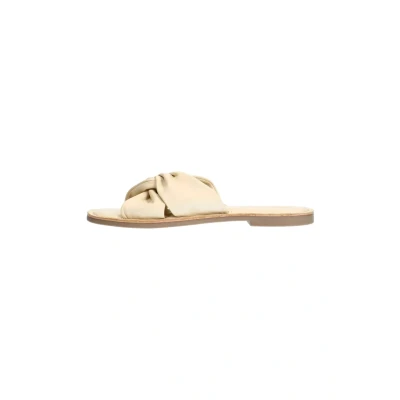 Afbeelding van Sacha Witte Slippers (Maat 36, Leer)