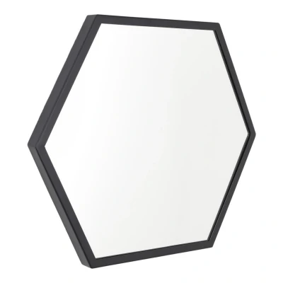 Afbeelding van LOFT42 Wandspiegel Zeshoek Medium Zwart 46x41
