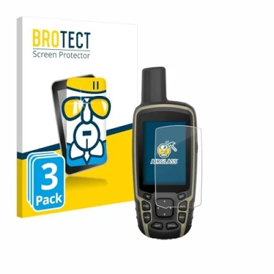 Afbeelding van BROTECT Glas Screen Protector voor Garmin GPSMAP 65s (3 Stuks) Schermbeschermer [9H Hardheid, Beschermglas Folie niet Gehard Glas]