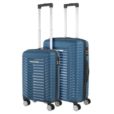 Afbeelding van ITACA koffer Set koffers Stevige Kofferset 3 stuks Reiskoffer Set. van Trolley (Handbagage Koffer, Middelgrote en Grote Koffer). Delige, Petroleumblauw