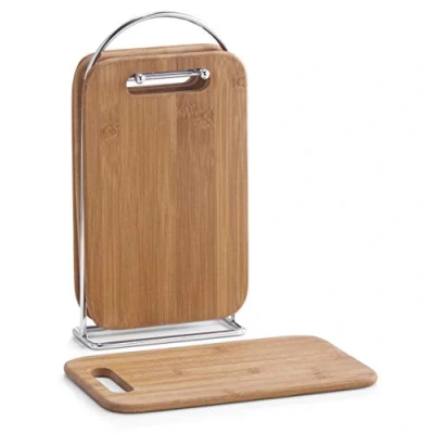 Afbeelding van Plankjesstandaard, 5 delig, bamboe/chroom/15 x 6,5 30, beige, klein