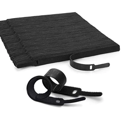 Afbeelding van YIXISI 100 stuks kabel Kabelbinders, klittenband klittenbandsluiting, herbruikbaar klittenband, kabels netjes te houden
