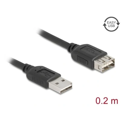 Afbeelding van Delock USB 2.0 Verlängerungskabel EASY Typ A Stecker zu