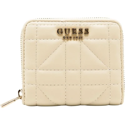 Afbeelding van Guess Assia Small ZIP Around Portemonnee, Dames, Maat: One Size, Stone