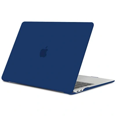 Afbeelding van TECOOL Hoes Compatibel met MacBook Air M1 13&quot; (A2337) en Retina 2018 2020 (A2179 A1932), Plastic Slanke Beschermende Harde Case, Mat Oppervlak, Marineblauw