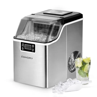 Afbeelding van EUHOMY IJsblokjesmachine roestvrij staal 24kg
