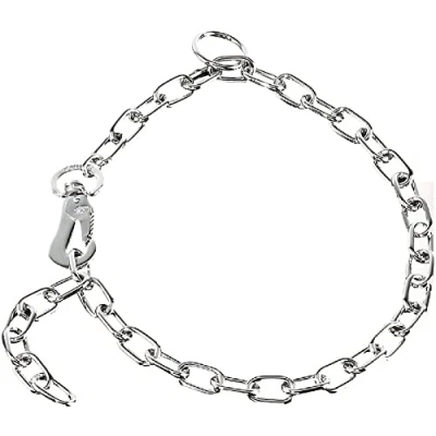 Afbeelding van Sprenger CR kettinghalsband medium ketting met 1 ring en borgerhaak staal verchroomd 3 mm voor honden tot 45 kg (55 cm)