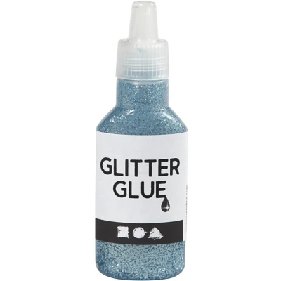 Afbeelding van Creativ Company Glitterlijm Lichtblauw, 25ml