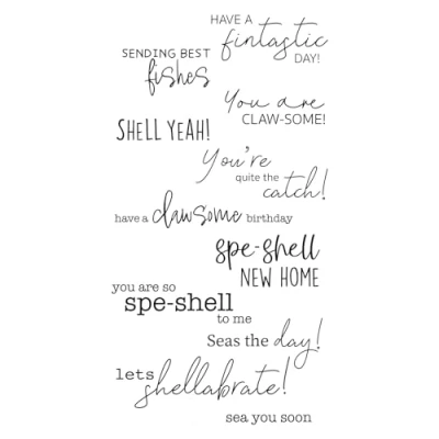 Afbeelding van Sizzix Clear Stamps Set 11PK Zeeën de dag van