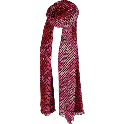 Afbeelding van Sarlini Langwerpige Sjaal Scales Multi Fuchsia