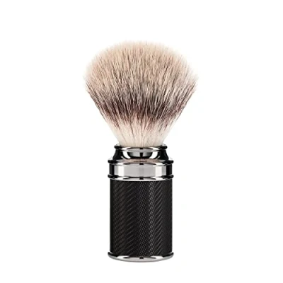 Afbeelding van Muhle scheerkwast synthetisch haar Traditional zwart chroom