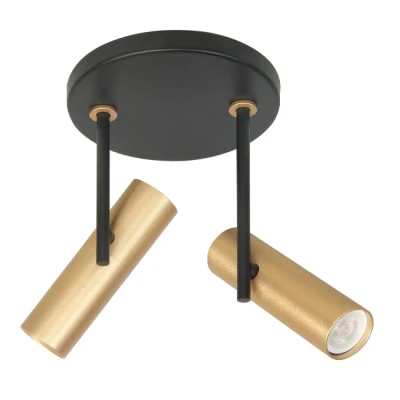 Afbeelding van Highlight Spot Trend Zwart Goud Mini GU 10 Ø 35mm 2 Lichts