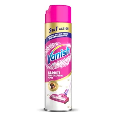 Afbeelding van Vanish Gold Oxi Action Bekleding &amp; Tapijtreiniger, Vlekverwijderingsschuim voor grote oppervlaktereiniging, verwijdert 3x meer vuil en dierenharen versus alleen stofzuigen neutraliseert geuren diepe