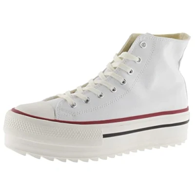 Afbeelding van Victoria Shoes Sneakers hoog, Dames, Maat: 37, Blanc Kunststof