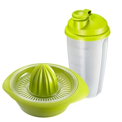Afbeelding van Westmark 2 delige fitnessset, citrus en sinaasappelpers dressingshaker, inhoud: elk 0,5 l, kunststof, Mixery, Limetta, appelgroen/transparant, 309122E7