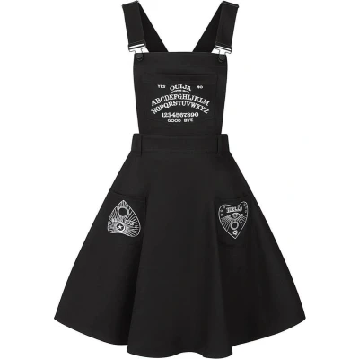 Afbeelding van Hell Bunny Samara Pinafore Dress Medium lengte jurk zwart M