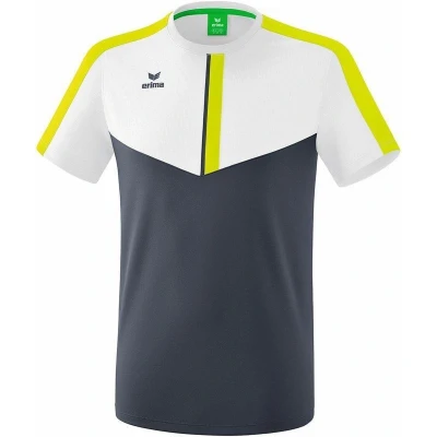 Afbeelding van Erima Squad T shirt wit/slate grey/lime 128 / S
