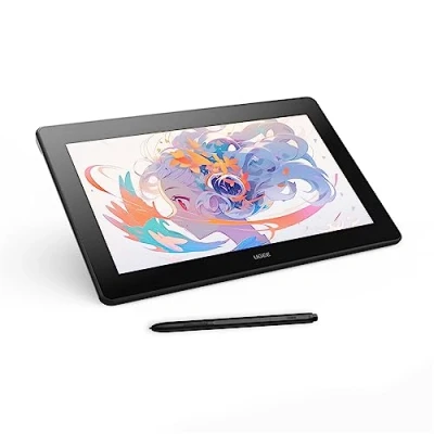 Afbeelding van UGEE U1600 Grafische Tablet met 15,4 Inch volledig gelamineerd IPS FHD scherm, 90% NTSC Tekenmonitor batterij vrije 8192 Level Pen, Windows Mac Linux Android compatibel