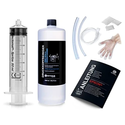 Afbeelding van Octopus nozzle cleaner, printkopreiniger die compatibel is met Epson printkoppen slangadapters (1000 ml)