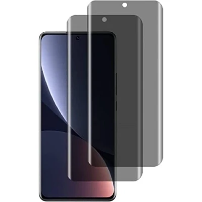 Afbeelding van 2 Pack Anti Spy Screen Protector for Xiaomi Mi 11 Ultra Full Privacy Protector, 3D Tempered Glass Film, 9H Hardness Peeping Coverage Scratch