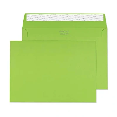 Afbeelding van Blake Creative Colour C5 162 x 229 mm 120 gsm Peel and Seal Portemonnee Enveloppen (45307) Lime Groen Pack van 25