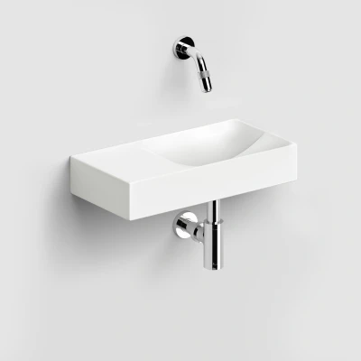 Afbeelding van Fonteinset Clou Vale Incl. Toebehoren 7x38 Cm Mat Wit