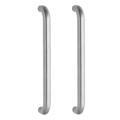 Afbeelding van Deurgrepen set U vorm 455x80x30mm geborsteld RVS