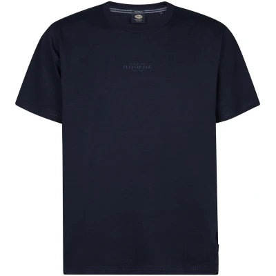 Afbeelding van Petrol Industries Heren Logo T shirt Limewalk Blauw Maat S