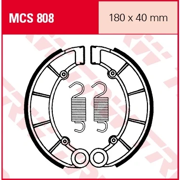 Afbeelding van Remschoenset TRW MCS808