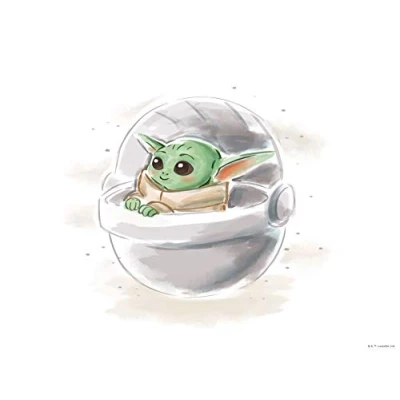 Afbeelding van Komar Artprint Mandalorian The Child Sweet Color Kinderkamer, slaapkamer, woonkamer (1 stuk)