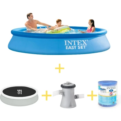 Afbeelding van Intex Zwembad Easy Set 305 x 61 cm Inclusief Solarzeil, Filterpomp &amp; Filter