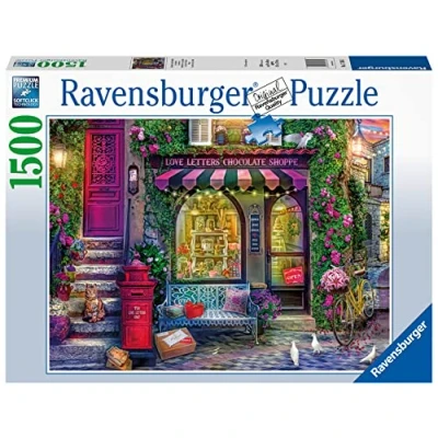 Afbeelding van Ravensburger puzzel Liefdesbrieven en chocolade Legpuzzel 1500 stukjes