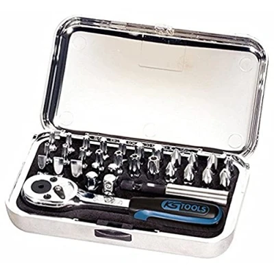Afbeelding van KS Tools 918.4500 1/4&quot; CHROMEplus Bit Set, 31 dlg, hoogglans bits