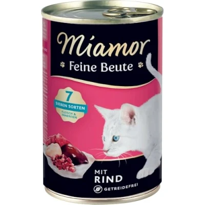 Afbeelding van Miamor Fijne Prooi Kattenvoer 12 x 400 g Rund