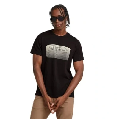 Afbeelding van G STAR Stacked OLD Skool LOGO Tshirt print, Heren, Maat: XL, Dk black