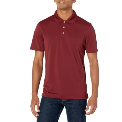 Afbeelding van Amazon Essentials Men&#039;s Sneldrogend golfpoloshirt met slanke pasvorm, Bordeauxrood, XL
