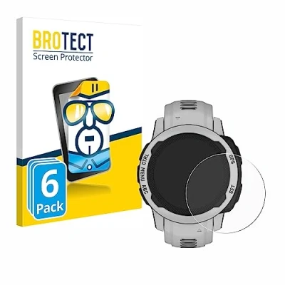 Afbeelding van BROTECT (6 Stuks) Schermbeschermer voor Garmin Instinct 2S Solar (40 mm) Screen Protector Transparant