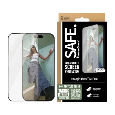 Afbeelding van PanzerGlass SAFE. by Screen Black Frame iPhone&#039;24 Pro UWF