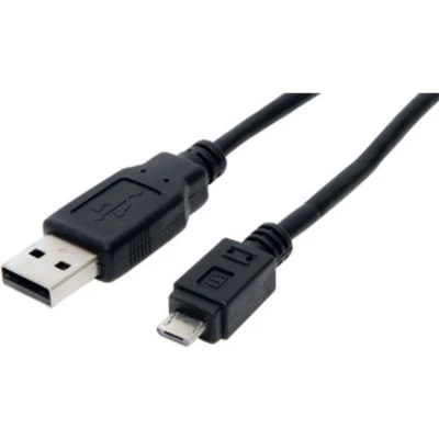 Afbeelding van USB Micro B naar A kabel USB2.0 tot 2A / zwart 1 meter