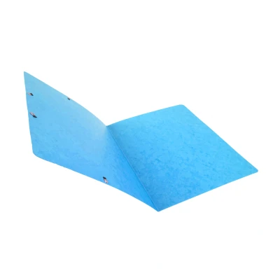 Afbeelding van Exacompta 5569E hoekspanner map. Gemaakt van extra sterk Manila karton DIN A4 met 2 elastieken en rugetiket 1 stuk turquoise verzamelmap documentenmap