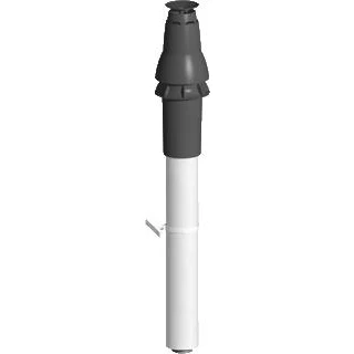 Afbeelding van Burgerhout Skyline 3000 dakdoorvoer alum. Ø 80/125 mm conc. zwart