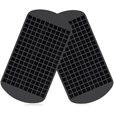 Afbeelding van Mini ijsblokjes, ijsblokjesvorm van silicone voor 160 ijsblokjes keuken, bars, whisky, cocktails en dranken, ijsblokjes: 1 x cm (2)