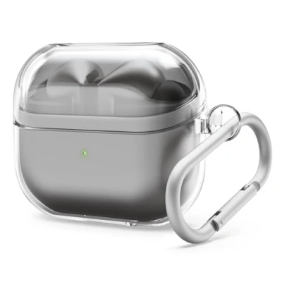Afbeelding van elago Compatibel met Samsung Galaxy Buds 3 Case &amp; Pro Case, Clear Karabijnhaak, Premium TPU Cover, Draadloos Opladen, Hoofdtelefoon Accessoires, voor Mannen, Vrouwen