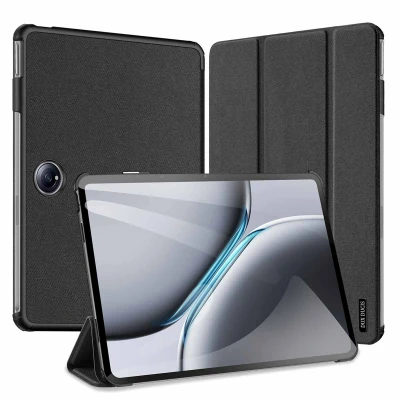 Afbeelding van OnePlus Pad 2 Hoes: Dux Ducis Domo Bookcase Zwart Kunstleder Elektronische Accessoires