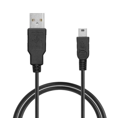 Afbeelding van kwmobile USB kabel oplader compatibel met Texas Instruments TI 84 Plus CE/TI Nspire/TI Touchpads oplaadkabel Grafische rekenmachine oplaad In zwart