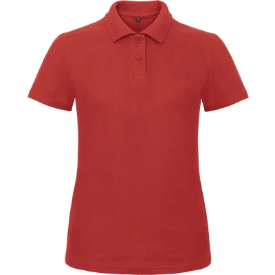 Afbeelding van Dames Polo ID.001 Rood merk B&amp;C maat L